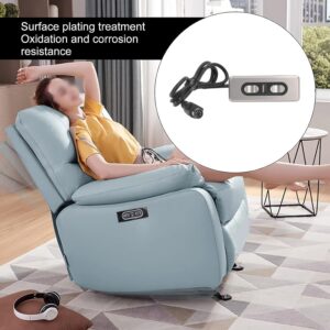 AYNEFY Electric Sofa Controller, Dual Motor Electric Sofa Controller Recliner Lift Controller with USB Charging Port Button Pin Lift Chair or Power Recliner Hand Control