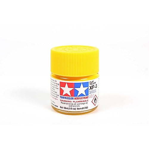 TAMIYA Acrylic Mini XF3 Flat Yellow TAM81703 Plastics Paint Acrylic