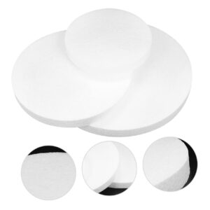 DOITOOL 3pcs Foam Cake Base White Cake Drum Wedding Cake Base Cake Circles Edible Wafer Paper Circle Cake Round Cake Boards Circle Tray Cupcake Foams Cake Plate Sculpture Artificial