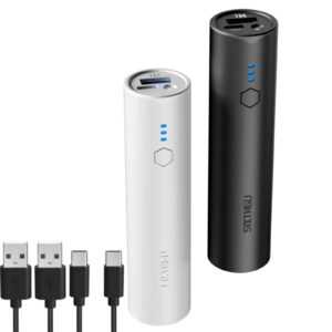 sixthgu portable charger, power bank, s03 2-pack 5,000mah battery pack with fast charging usb-c (in&out) and flashlight for iphone 15/15 plus/15 pro/15 pro max, iphone 14/13 series, samsung galaxy
