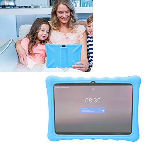 VINGVO Kids Tablet, 10.1 Inch Parental Control Tablet PC Pre Installed App IPS Screen with Silicone Case for Education (US Plug)