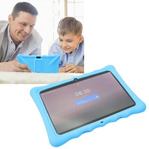 FECAMOS Kids Tablet, IPS Screen 2GB RAM 32GB ROM Pre Installed App Tablet PC 10.1 Inch Parental Control with Silicone Case for Study (US Plug)