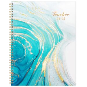 teacher planner 2024-2025 - july 2024-june 2025, teacher lesson planner 2024-2025, 8'' × 10'', lesson planner book for teachers, weekly monthly planner with printed monthly tabs, inspirational quotes