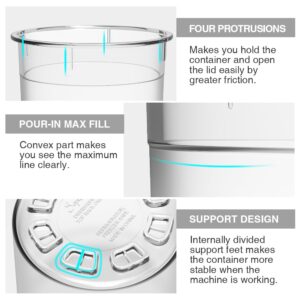 ARCOOLOR Containers Replacement for Ninja Creami Pints and Silicone Lid, 4 Pack, Compatible with NC299AMZ & NC300s Series Ice Cream Maker with E-Cookbook, Airtight & Dishwasher Safe (MIX1)