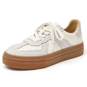 beau today fashion sneakers women, casual retro platform leather sneakers for women, comfortable tennis runnig trainer shoes n-beige 8