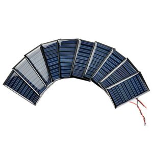 sunyima mini solar panels 30pcs 5v 30ma for solar power mini solar cells diy electric toy materials photovoltaic cells solar diy system kits 2.08"x1.18"(5v 30ma 53mmx30mm)
