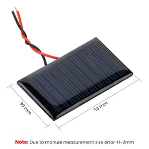 SUNYIMA Mini Solar Panels 30Pcs 5V 30mA for Solar Power Mini Solar Cells DIY Electric Toy Materials Photovoltaic Cells Solar DIY System Kits 2.08"x1.18"(5V 30mA 53mmx30mm)