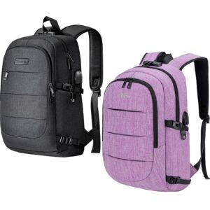 tzowla travel business laptop backpack fits 15.6-17.3 for men women gift