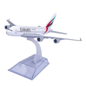 Bswath Model Plane 1:400 Scale Model A380 Model Airplane Diecast Airplanes Metal Plane Model for Gift