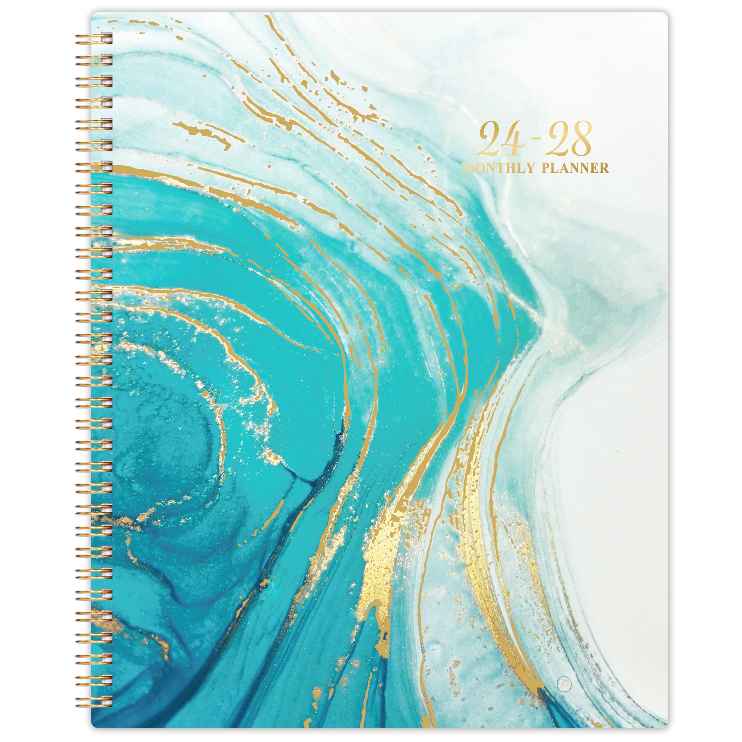 2024-2028 Monthly Planner - 4 Year Monthly Planner, Jul 2024 - Jun 2028, 48 Monthly Planner/Calendar, 9" x 11", Monthly Calendar 2024-2028, Monthly Tabs, Double-Side Pocket, Holidays