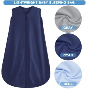 BSTOPPT 3P Baby Sleep Sack 6-12 Months All Season Baby Sleeping Bag 2-Way Zipper Toddler Wearable Blankets..
