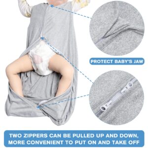 BSTOPPT 3P Baby Sleep Sack 6-12 Months All Season Baby Sleeping Bag 2-Way Zipper Toddler Wearable Blankets..