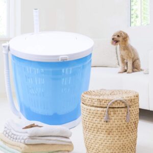 Portable Washing Machine 2 in 1 Mini Washer Spin Dryer Manual Washer Clothes Dryer Traveling Washer Hand Operated 2KG For Apartments Dormitories Camping