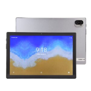 acogedor 10.1 inch android tablet, 6gb+64gb, octa core, dual sim card slots, 8+16mp dual camera, 2.4g 5g wifi 4g lte tablet for enterntainment (iron gray)
