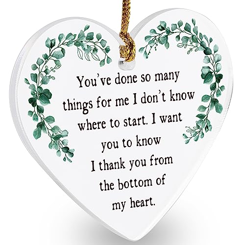 Thank You Gifts for Women Men Friends Coworker Teacher Boss Lady Ornaments for Women Sister Friends Co-Worker Appreciation Gift for Boss Men Friends Coworker Bestie,HYYX2