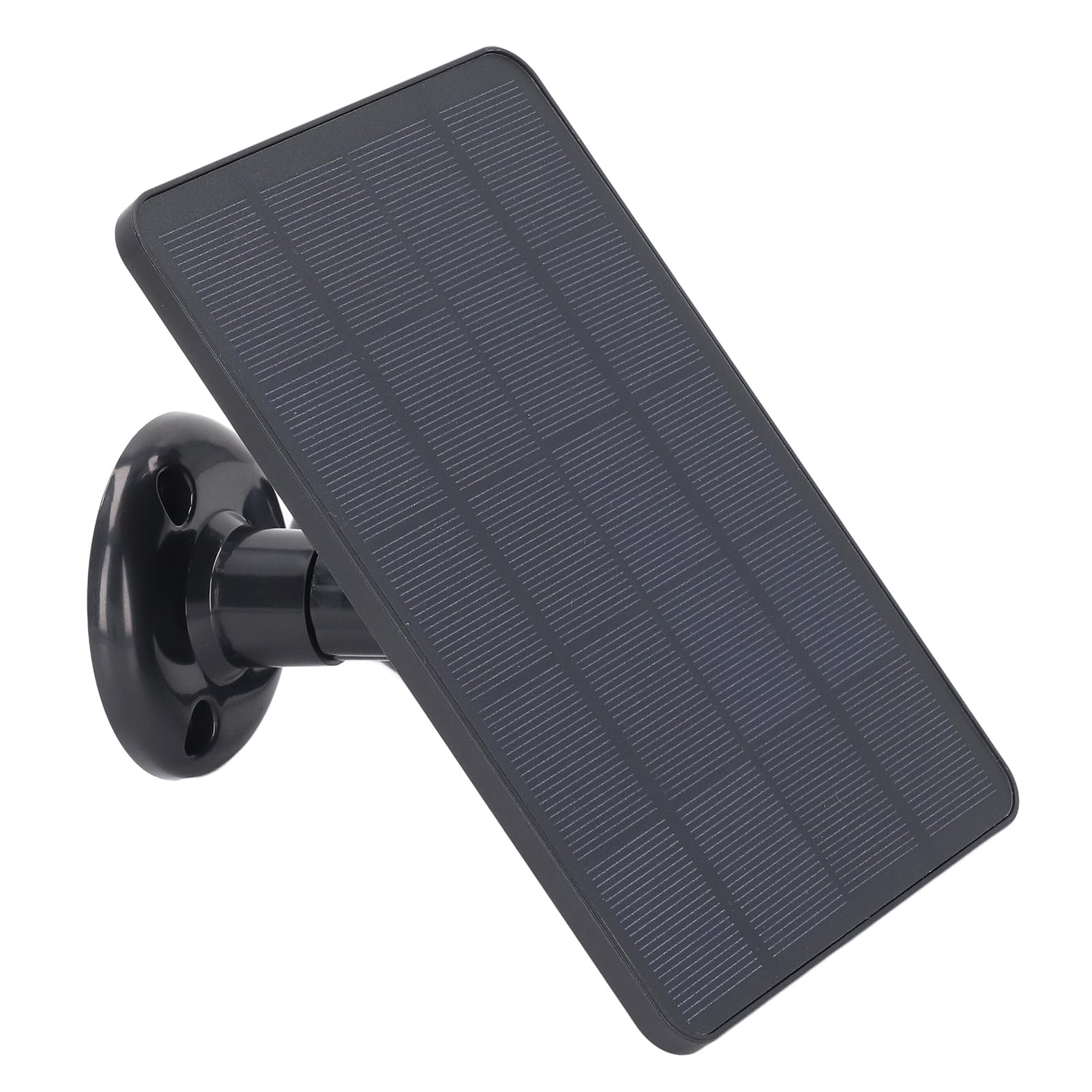 Solar Panel 10W Battery Charger with Micro USB Camera Charging Solar Panel for Security Camera (Black)