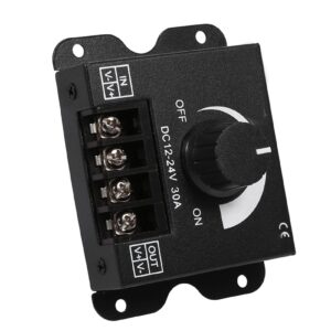 12V to 24V 30A Led Dimmer Switch Manual Operation Single Color LED Dimmer Controller for Strip Light Single Color