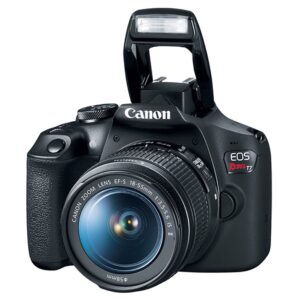 Canon Rebel T7 Bundle: Includes 18-55mm is II Lens, Tripod, 64GB Memory Card, Carry Case, and 3-Piece Filter Kit for Stunning Photos and Videos (Renewed)