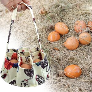 Gralara Mini Egg Collecting Basket, Egg Holder with Handle, Egg Storage Organizer for Hen Kitchen Duck Garden Eggs