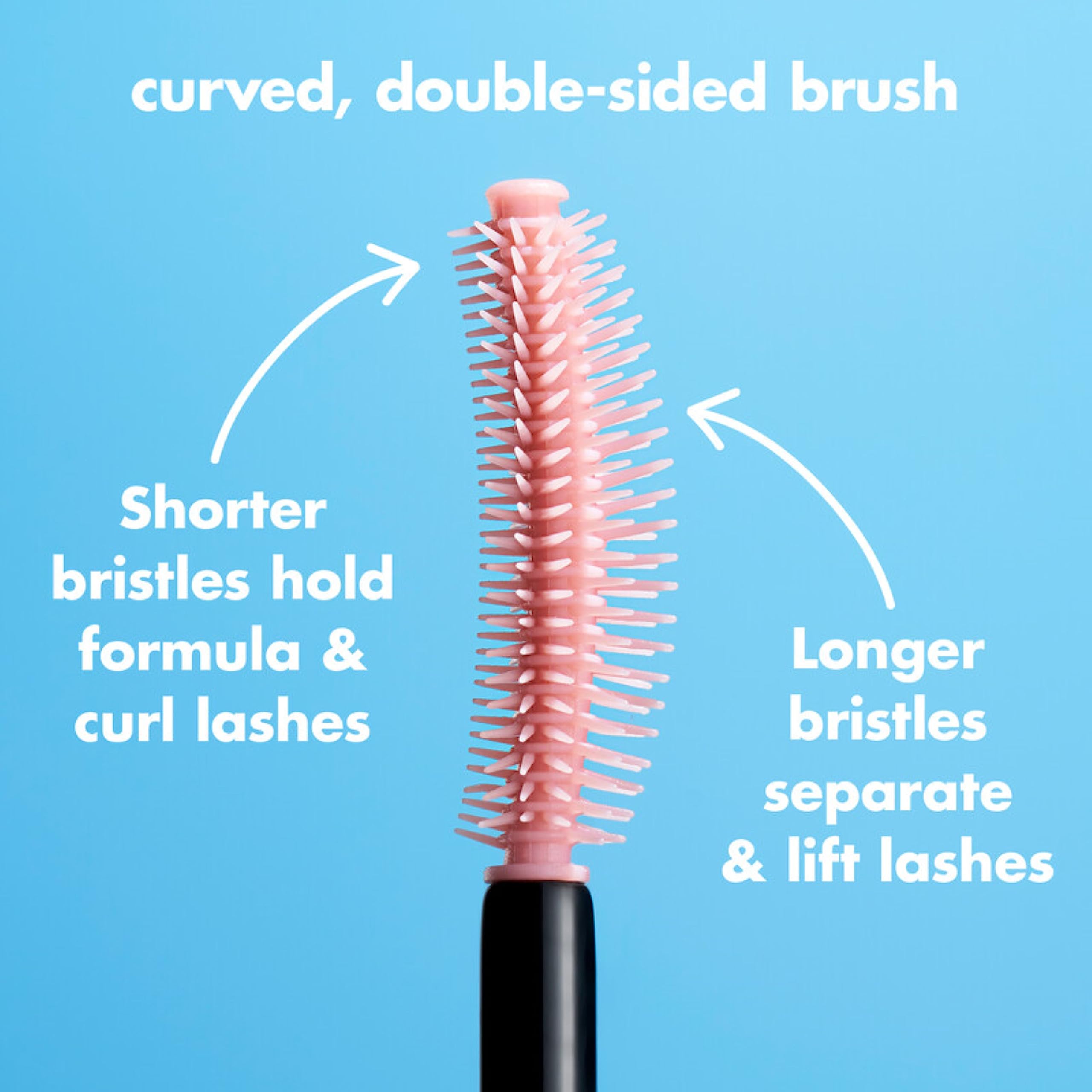 e.l.f. Lash 'N Roll Mascara, Curling Mascara For Visibly Lifted Lashes, Lifts & Separates Lashes. Long-Lasting Formula, Vegan & Cruelty-Free, Pitch Black