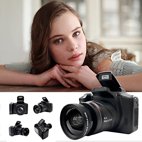 GBSELL Digital Cameras for Photography, 16MP 2.4 Inch LCD Screen 16X Digital Zoom Digital Camera Small Camera for Children Teens Students Boys Girls Seniors Gift (Black)