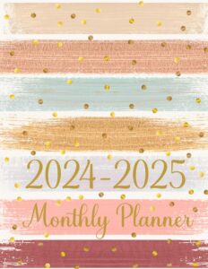 2024-2025 monthly planner: two year agenda calendar with holidays and inspirational quotes large organizer and schedule 8.5x11