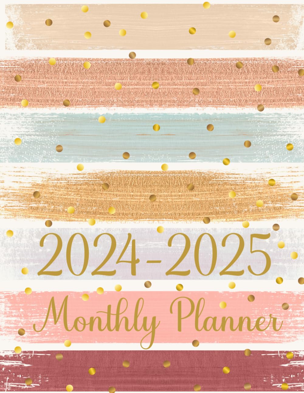 2024-2025 Monthly Planner: Two year Agenda Calendar with Holidays and Inspirational Quotes large organizer and Schedule 8.5x11