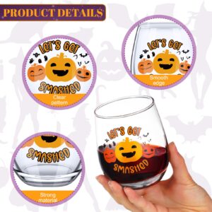 Skylety 6 Pcs Graduation Wine Glasses Gifts Stemless Wine Glass Class of 2024 Graduation Party Drink Wine Fun Glasses Party Favors for Graduation Party Supplies Table Decorations(Festival Style)