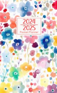 pocket planner 2024-2025: 2 year pocket calendar january 2024 to december 2025