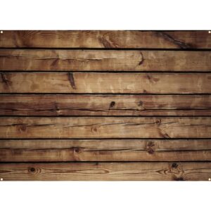 peryiter wood backdrop wood wall background wooden rustic backdrop durable polyester fabric photography backdrop supplies for party, wedding baby photoshoot (brown,8 x 6ft)