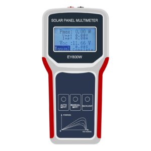 KAOLALI Solar Panel Tester EY800W Upgraded Multimeter LCD Display MPPT Tester for Photovoltaic Panel with Power Protection and Multifunction LCD Screen