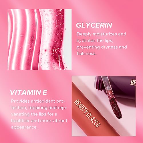 Beauty Glazed Soft Pinch Tinted Lip Oil - Innovative gel-to-oil Formula Lightweight, Hydrating Long-wearing Lip Care with Subtle Tint and Glossy Finish Lip Glow Oil (105 HONEY)