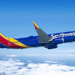 Bswath Model Airplane 1:300 Scale Model American Plane Southwest Airplane B737 Model Plane for Gift and Decoration