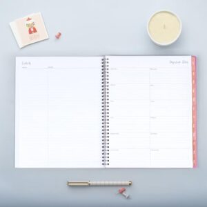Blue Sky 2024 Weekly and Monthly Planner, January - December, 8.5" x 11", Frosted Cover, Wirebound, Fly By (140195-24)