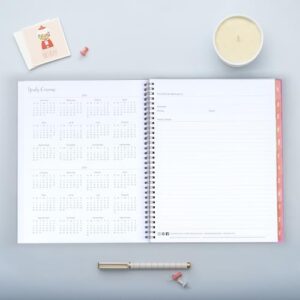 Blue Sky 2024 Weekly and Monthly Planner, January - December, 8.5" x 11", Frosted Cover, Wirebound, Fly By (140195-24)