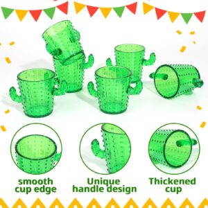 Cactus Shot Glasses Set of 6, Funny Cactus Plastic Shot Glasses 2oz, Cactus Cups/Cute Shot Glasses/Tequila Glasses for Final Fiesta Bachelorette Party, Cinco De Mayo Party