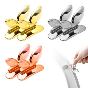 6 pcs toilet seat lifter self-adhesive toilet seat handle seat cover lifter avoid touching toilet seat handle lifter toilet cover lifter