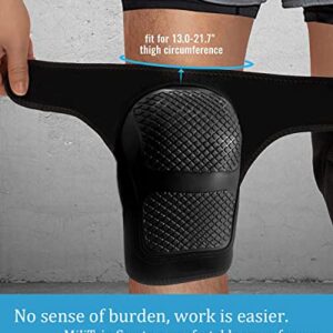 MiJiTrio Knee Pads Construction Heavy-Duty Work Knee Pads - Professional Non-Slip Hard-Shell Tactical Knee Protector with EVA Cushion Support soft and comfortable- For Construction, Gardening (Large)