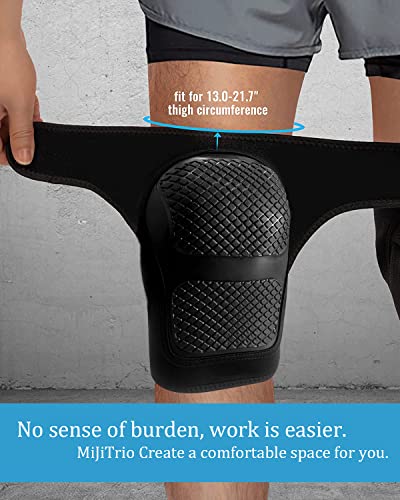 MiJiTrio Knee Pads Construction Heavy-Duty Work Knee Pads - Professional Non-Slip Hard-Shell Tactical Knee Protector with EVA Cushion Support soft and comfortable- For Construction, Gardening (Large)