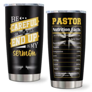 Pastor Appreciation Gifts, Pastor Gifts for Men Tumbler, Deacon Ordination Gifts, Unique Pastor Gifts, Gifts for Pastor Men Woman, Pastor Anniversary Retirement Gifts 20oz Coffee Cup 1pc