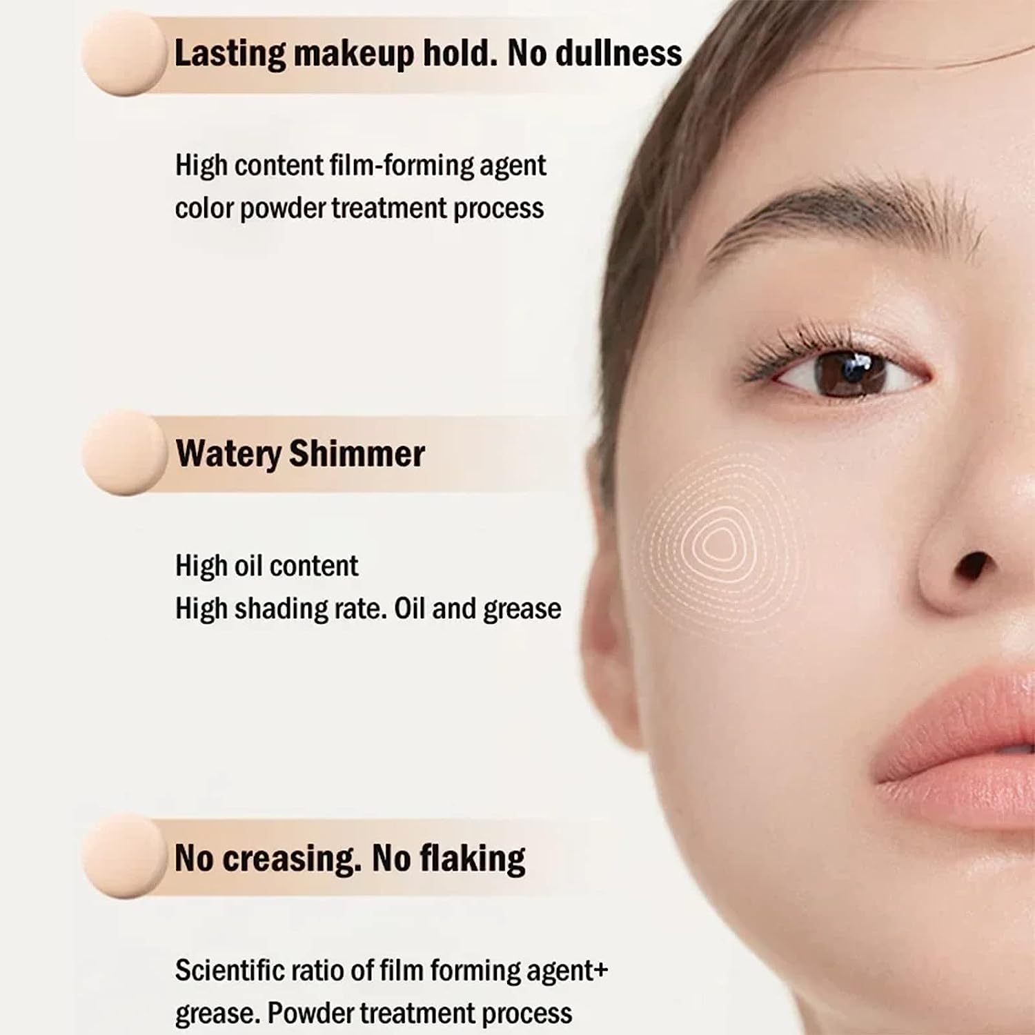 ADMD Foundation, Hydrating Waterproof and Light Long Lasting Foundation, ADMD Light Fog Makeup Holding Liquid Foundation, Lasting Coverage for All Skin Types(30ml/NATURAL COLOR)