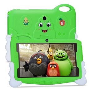 kids tablet for toddlers, android 13 7 inches toddler learning tablet, 32gb rom storage dual cameras children educational kids tablet pc(green)