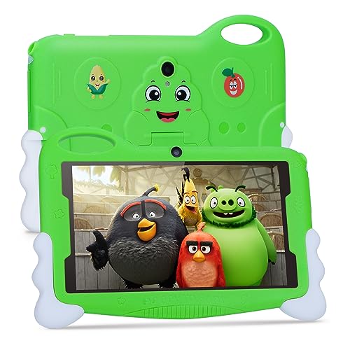 Kids Tablet for Toddlers, Android 13 7 Inches Toddler Learning Tablet, 32GB ROM Storage Dual Cameras Children Educational Kids Tablet PC(Green)