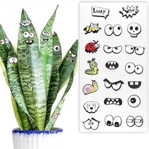 Fiueng Monster Potted Plant Eyes 20pcs, Fun Plant Pin Hanging Decoration, Cute Plant Silicone Decoration, Indoor and Outdoor Decoration, Birthday Gift for Plant Lovers, DIY Gift for Kids