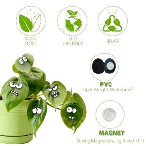 Fiueng Monster Potted Plant Eyes 20pcs, Fun Plant Pin Hanging Decoration, Cute Plant Silicone Decoration, Indoor and Outdoor Decoration, Birthday Gift for Plant Lovers, DIY Gift for Kids