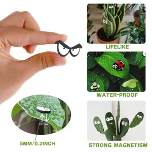 Fiueng Monster Potted Plant Eyes 20pcs, Fun Plant Pin Hanging Decoration, Cute Plant Silicone Decoration, Indoor and Outdoor Decoration, Birthday Gift for Plant Lovers, DIY Gift for Kids