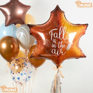 Chocolate Brown Star Balloons 18 Inch, 10 Pcs Chocolate Star Shaped Mylar Helium Foil Metallic Balloon for Birthday Party Decorations Baby Shower Wedding Anniversary Backdrop Party Supplies