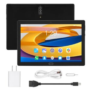 ciciglow Ultra Thin Tablet, 10.1 Inch FHD Portable Tablet, 5G WiFi Business Tablet, 6GB RAM 128GB ROM, Octa Core Processor, Android 10.0, 5MP+8MP Camera, 6000mAh (Black)