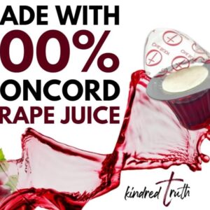 Easy Open 50 Count Pre-filled Communion Cups and Wafer Set by Kindred Truth with Communion Bread and Juice Included - by Kindred Truth