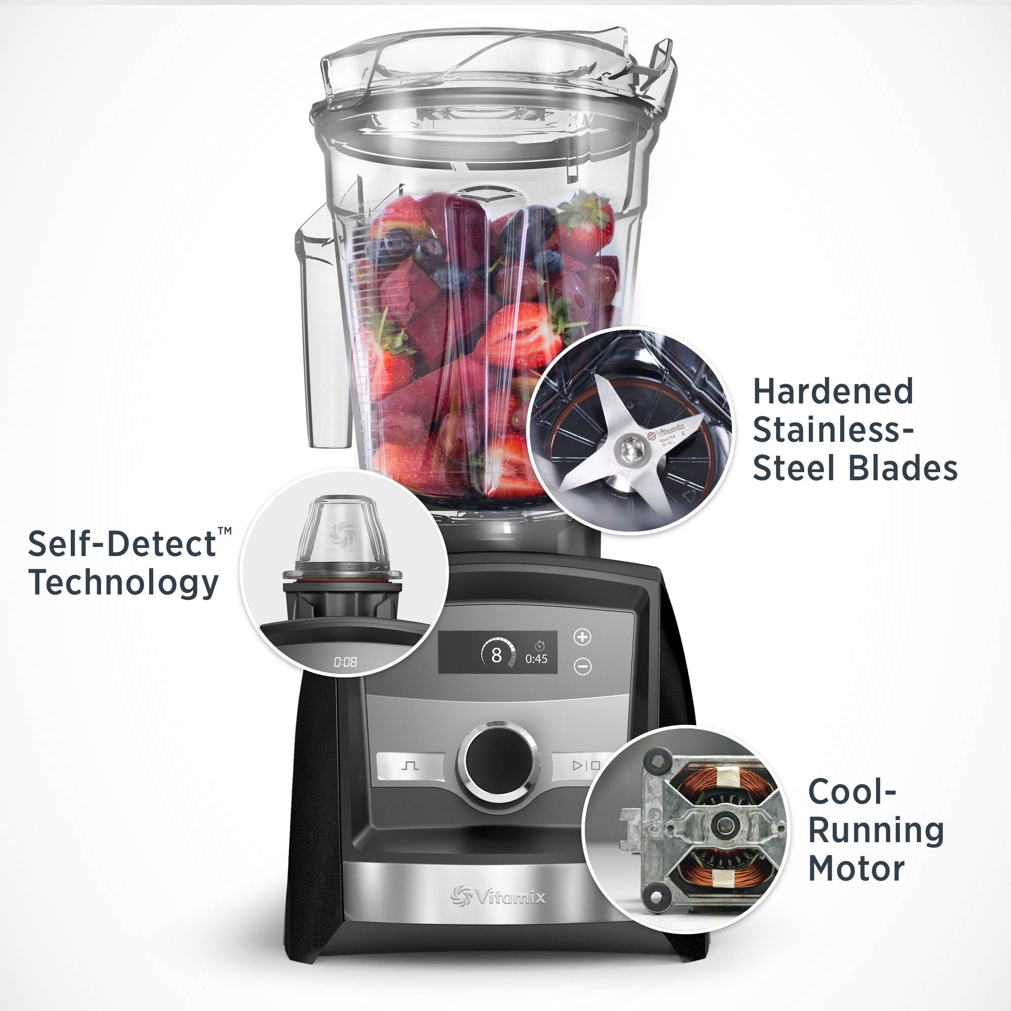 Vitamix Ascent Series A3300 SmartPrep Kitchen System, Black, 64 Fl Oz